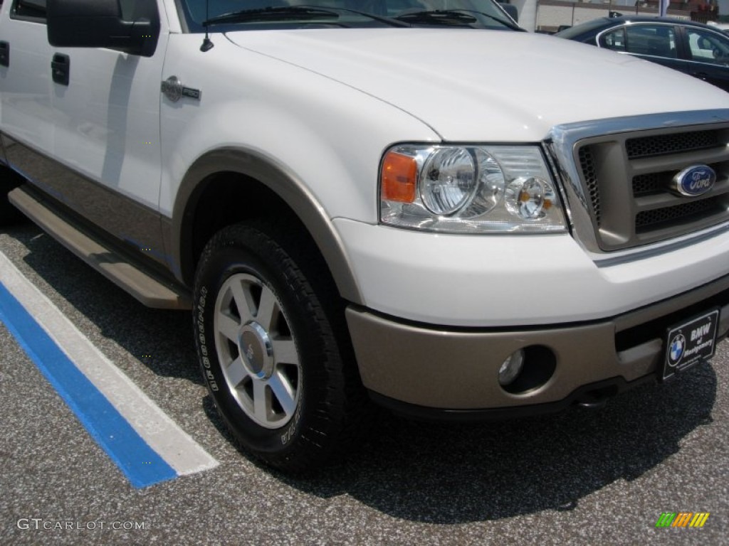 2006 F150 King Ranch SuperCrew 4x4 - Oxford White / Castano Brown Leather photo #7