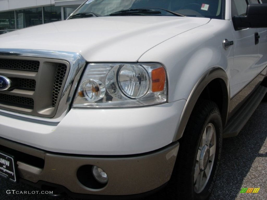 2006 F150 King Ranch SuperCrew 4x4 - Oxford White / Castano Brown Leather photo #8