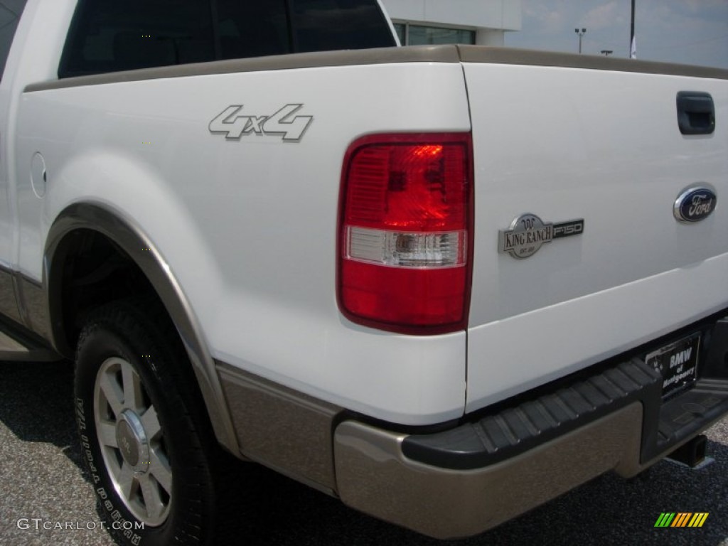 2006 F150 King Ranch SuperCrew 4x4 - Oxford White / Castano Brown Leather photo #9