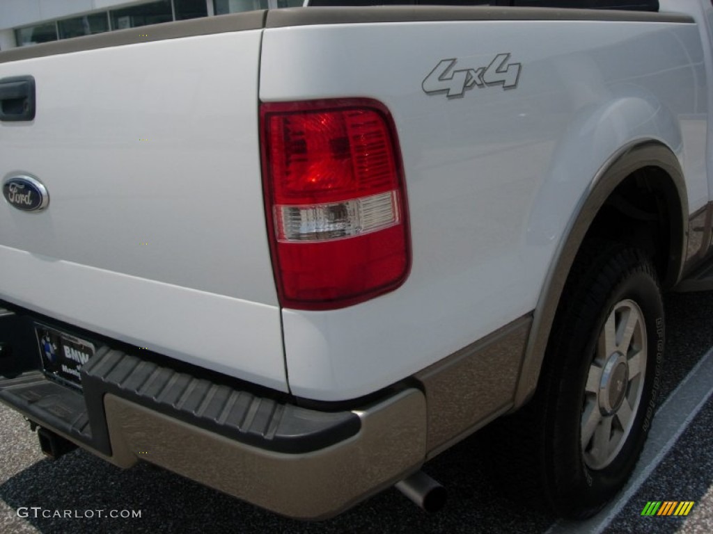 2006 F150 King Ranch SuperCrew 4x4 - Oxford White / Castano Brown Leather photo #10