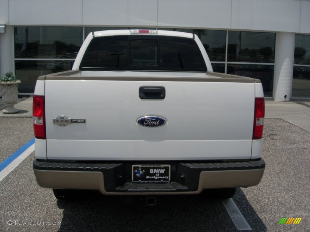2006 F150 King Ranch SuperCrew 4x4 - Oxford White / Castano Brown Leather photo #12