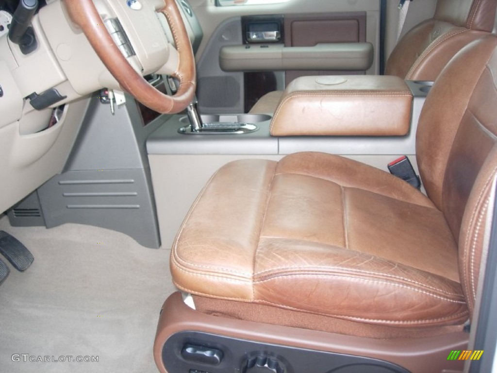 2006 F150 King Ranch SuperCrew 4x4 - Oxford White / Castano Brown Leather photo #17
