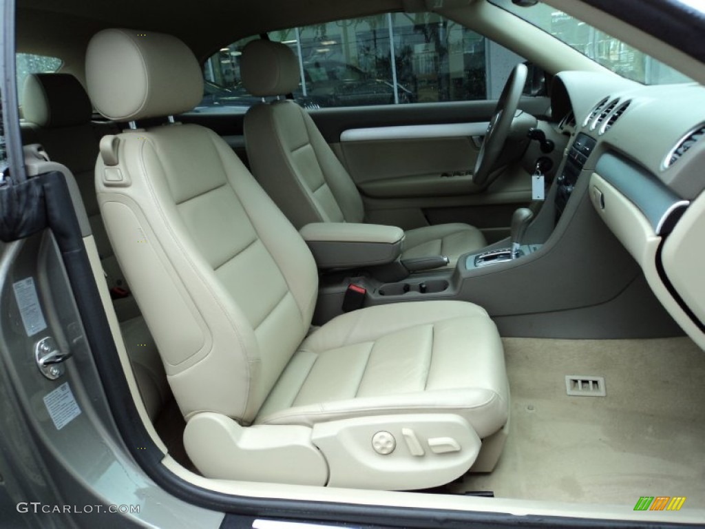 Beige Interior 2005 Audi A4 1.8T Cabriolet Photo #51528031