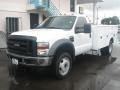 Oxford White - F450 Super Duty XL Regular Cab 4x4 Dually Commerical Photo No. 3