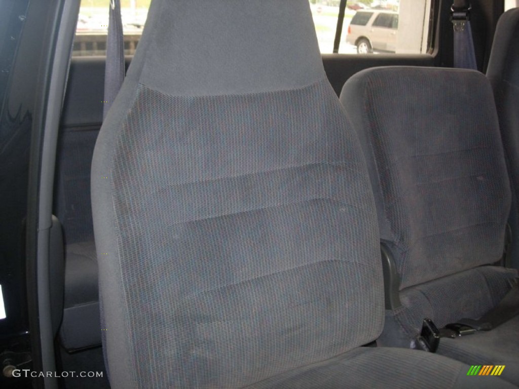 1997 F350 XLT Extended Cab Dually - Black / Opal Grey photo #25