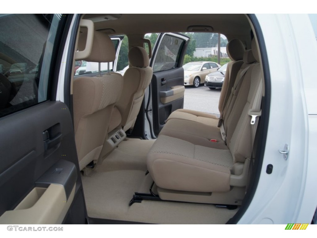 2011 Tundra CrewMax 4x4 - Super White / Sand Beige photo #10