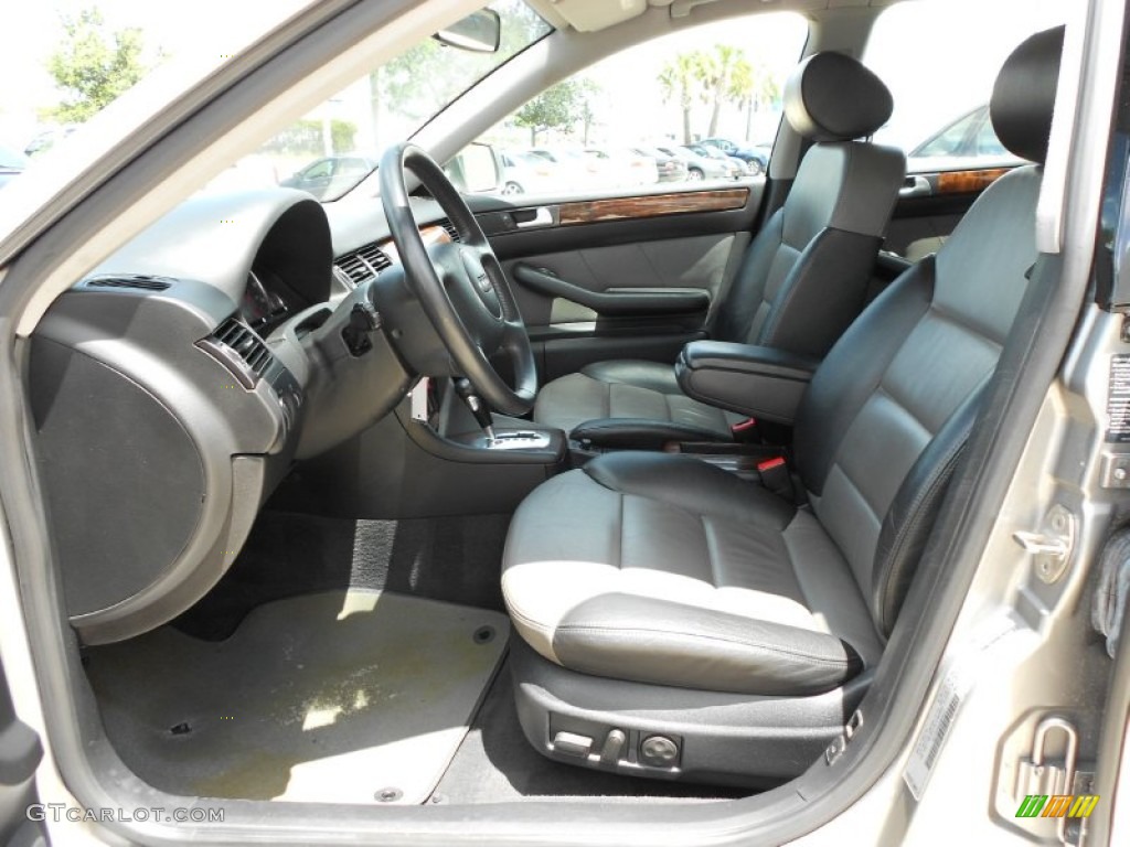 Platinum/Saber Black Interior 2002 Audi Allroad 2.7T quattro Photo #51530662