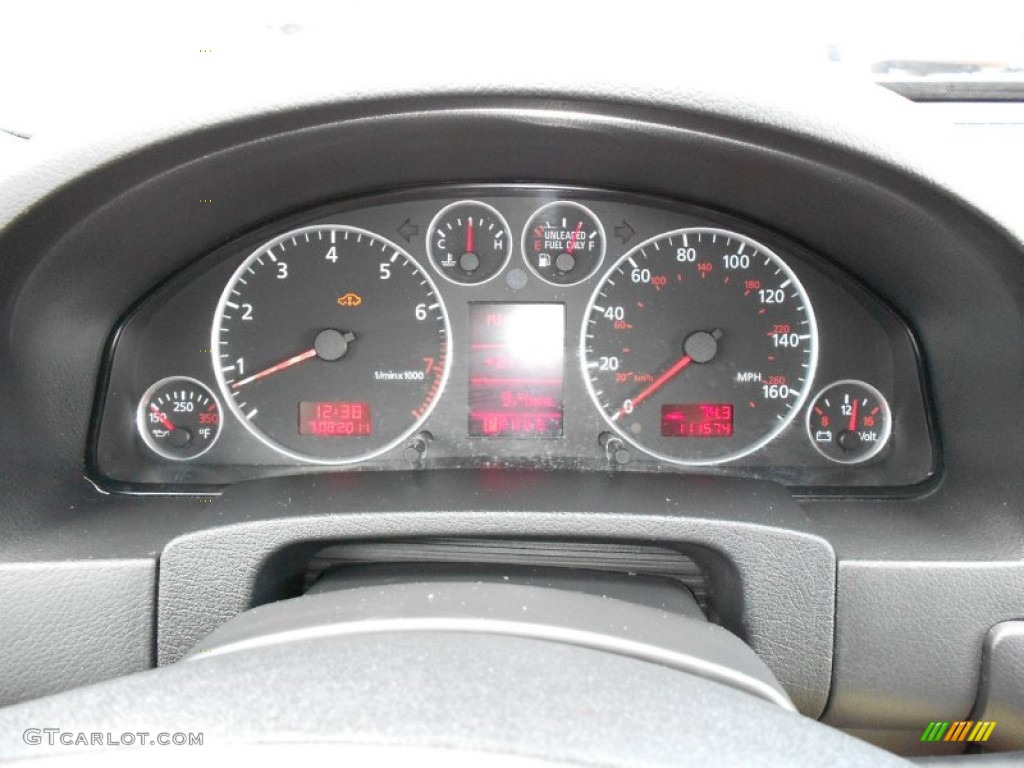 2002 Audi Allroad 2.7T quattro Gauges Photo #51530812