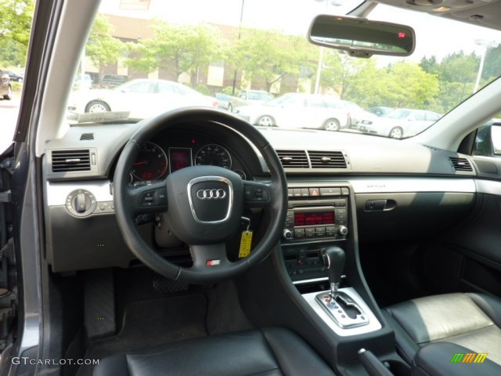 2008 Audi A4 2.0T quattro Sedan Black Dashboard Photo #51531763