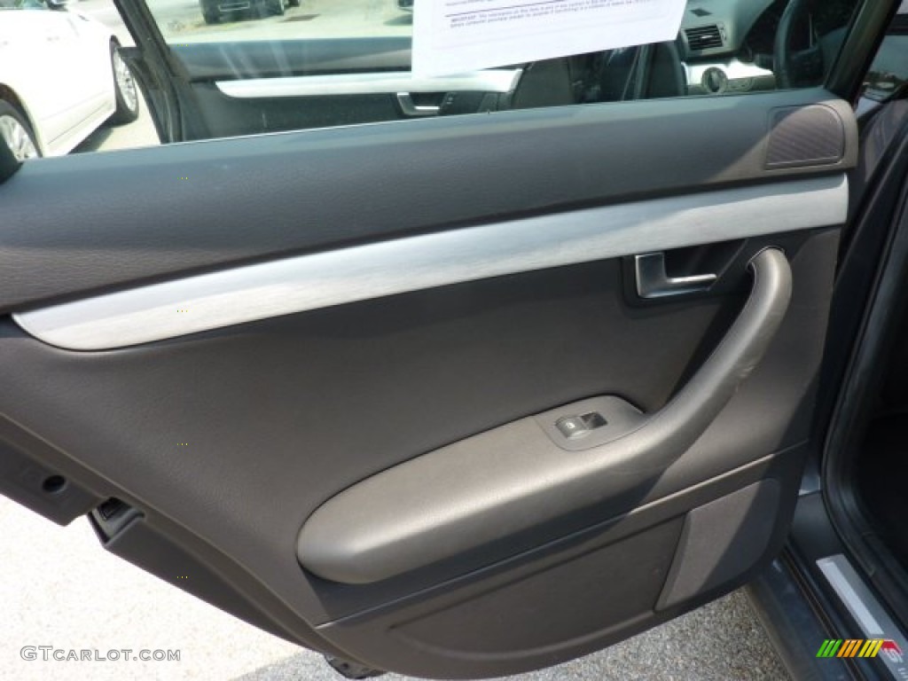 2008 Audi A4 2.0T quattro Sedan Black Door Panel Photo #51531778