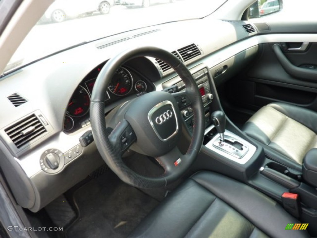 Black Interior 2008 Audi A4 2.0T quattro Sedan Photo #51531796