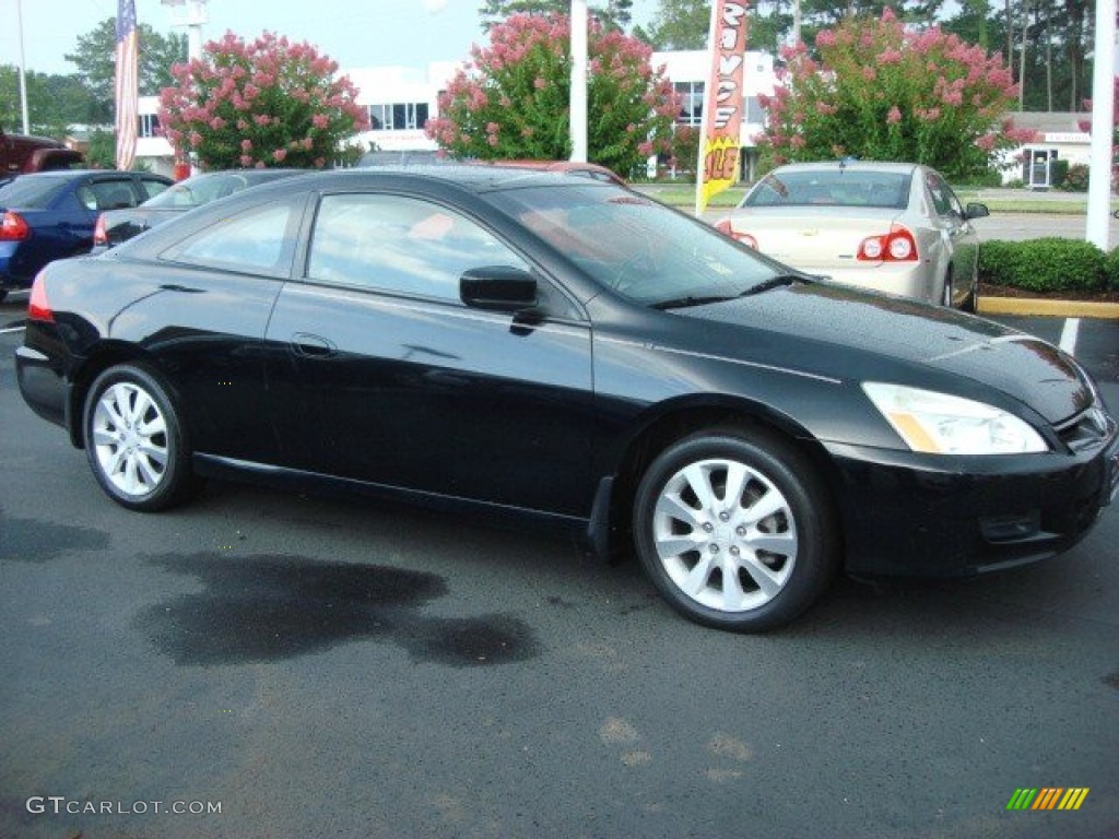 2006 Accord EX V6 Coupe - Nighthawk Black Pearl / Black photo #2
