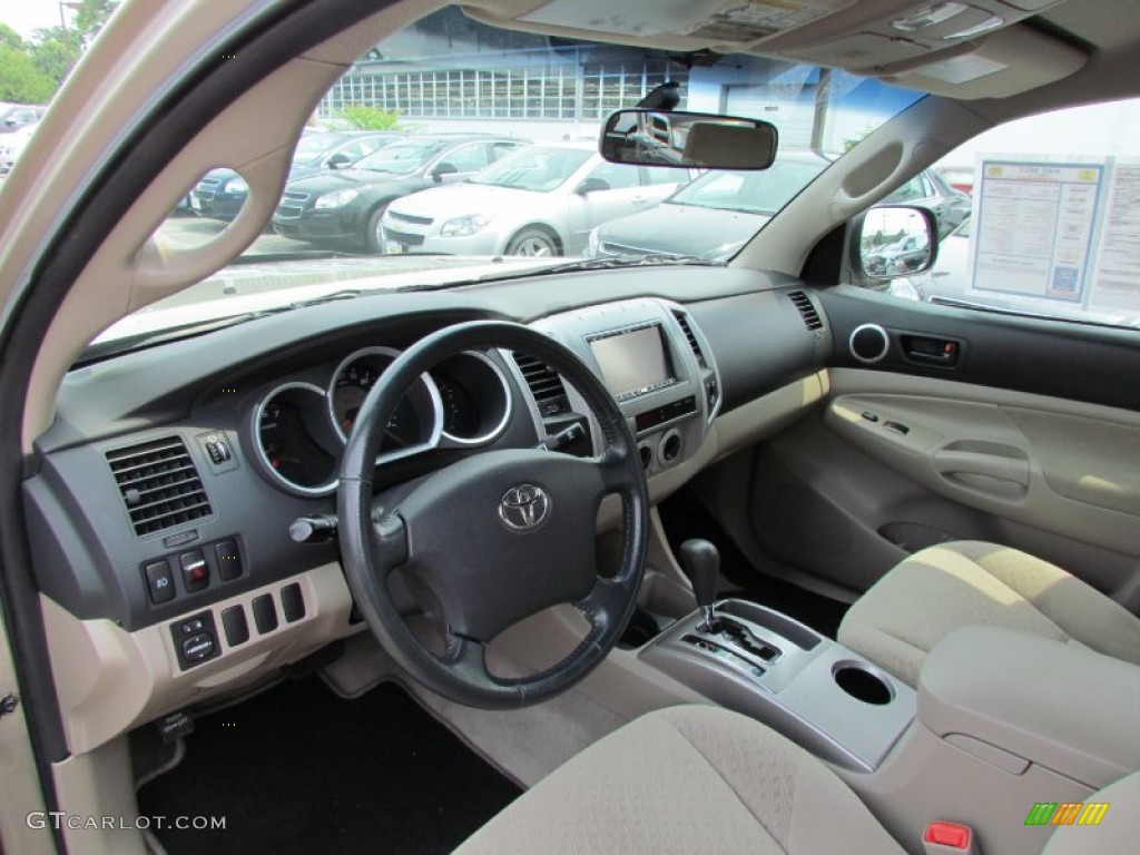 2007 Tacoma V6 SR5 PreRunner Access Cab - Desert Sand Mica / Taupe photo #8