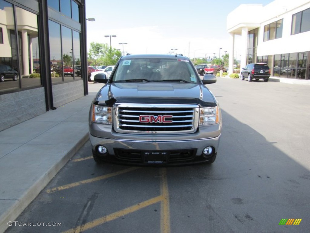 2008 Sierra 1500 SLT Crew Cab 4x4 - Steel Gray Metallic / Ebony photo #30