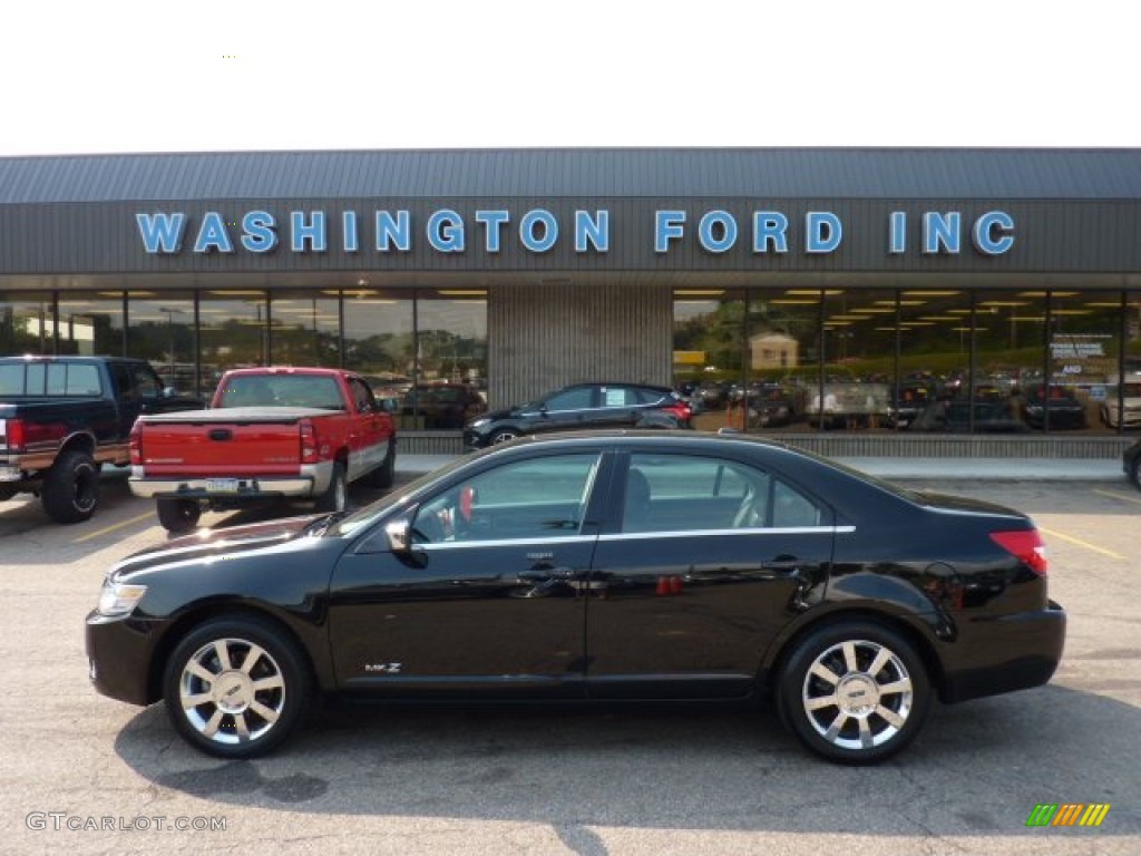 2008 MKZ AWD Sedan - Black / Dark Charcoal photo #1