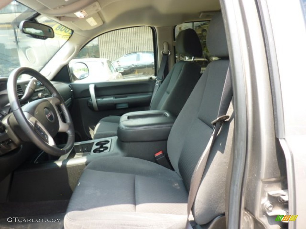 2008 Sierra 1500 SLE Crew Cab 4x4 - Steel Gray Metallic / Ebony photo #10