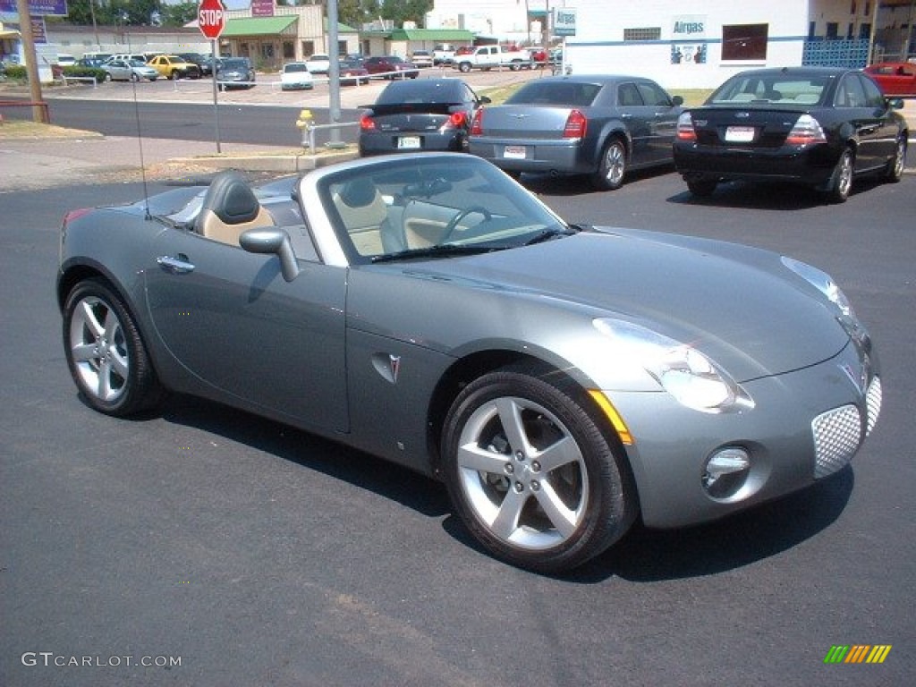 2007 Solstice Roadster - Sly Gray / Steel/Sand photo #4