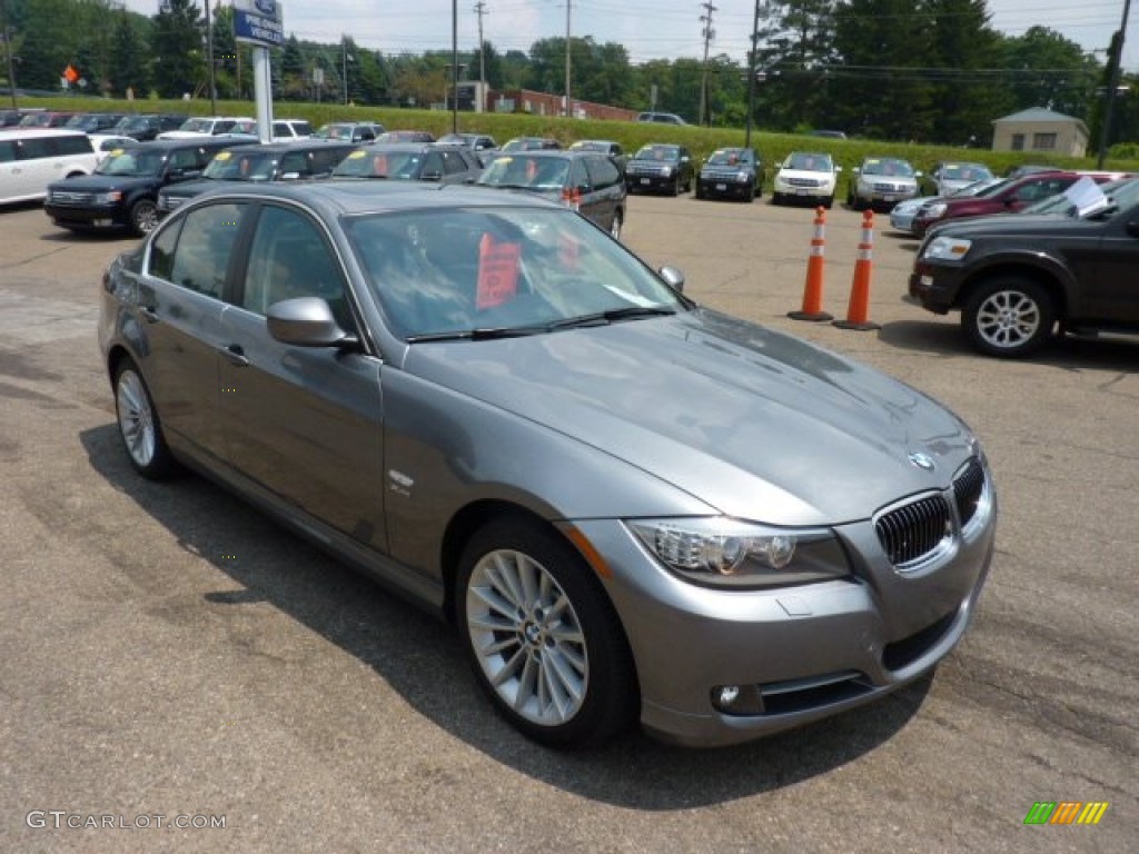 2011 3 Series 335i xDrive Sedan - Space Gray Metallic / Black photo #6