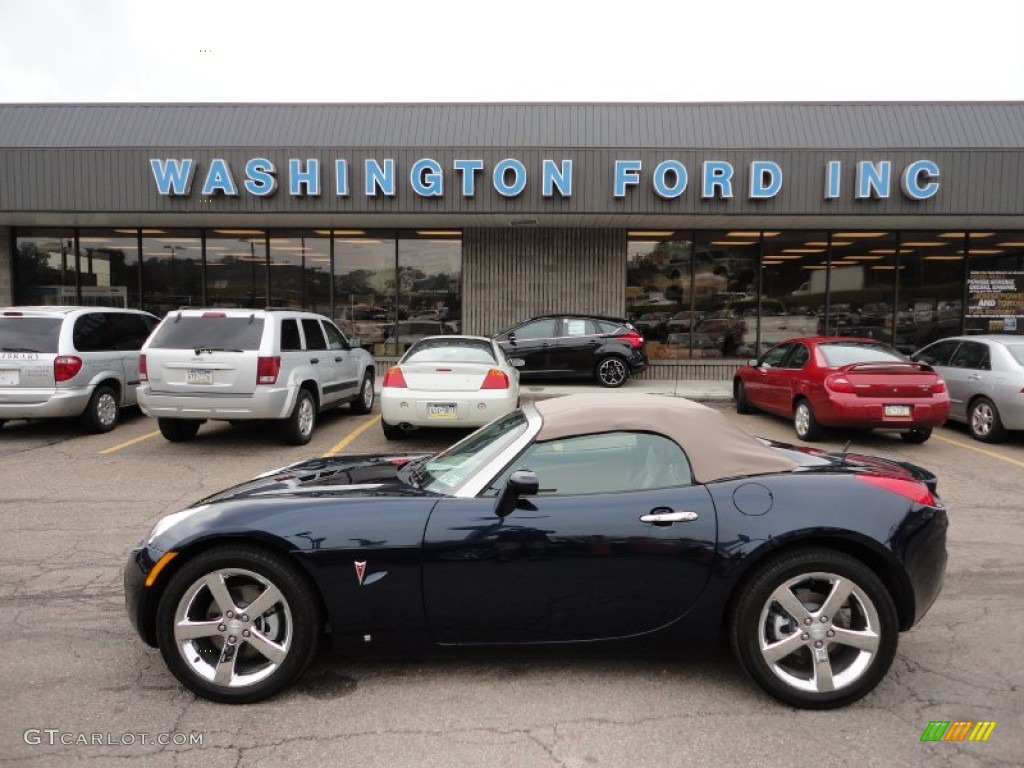 Deep Blue Pontiac Solstice