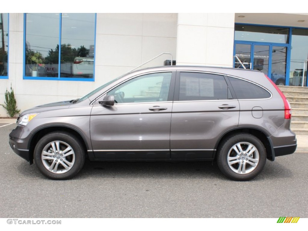 2010 CR-V EX-L AWD - Polished Metal Metallic / Ivory photo #3