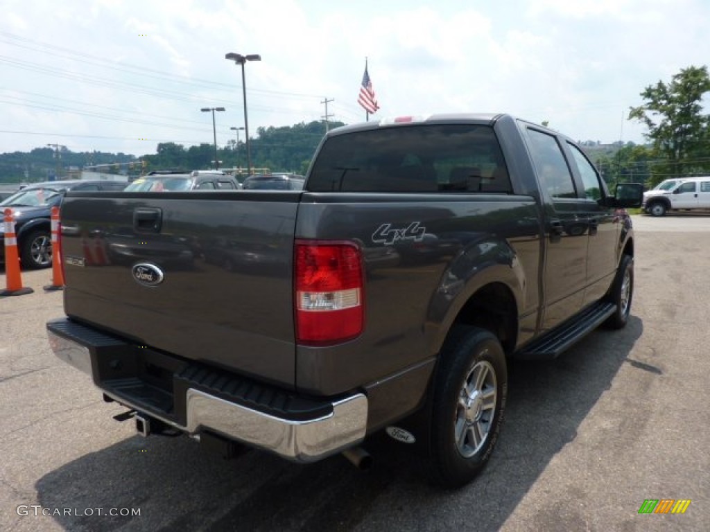 2006 F150 XLT SuperCrew 4x4 - Dark Shadow Grey Metallic / Medium/Dark Flint photo #4