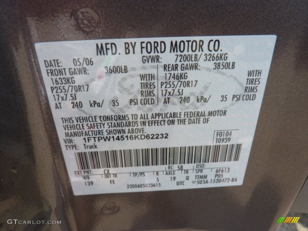 2006 F150 XLT SuperCrew 4x4 - Dark Shadow Grey Metallic / Medium/Dark Flint photo #19