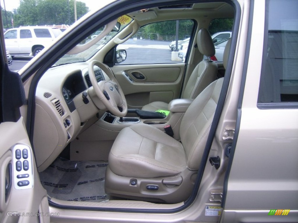 Medium/Dark Pebble Interior 2007 Ford Escape Limited 4WD Photo #51537418