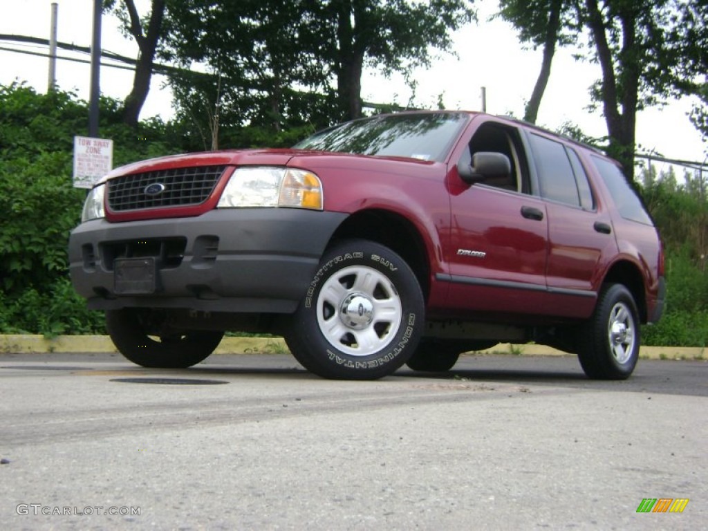 2004 Explorer XLS 4x4 - Redfire Metallic / Medium Parchment photo #23