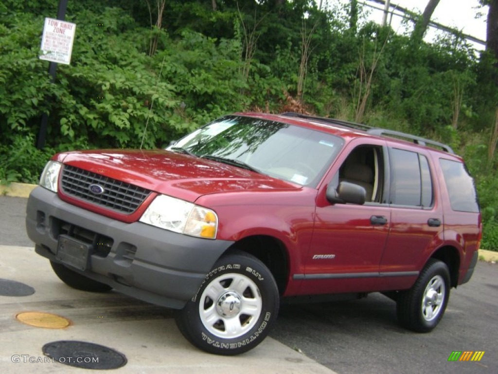 2004 Explorer XLS 4x4 - Redfire Metallic / Medium Parchment photo #24