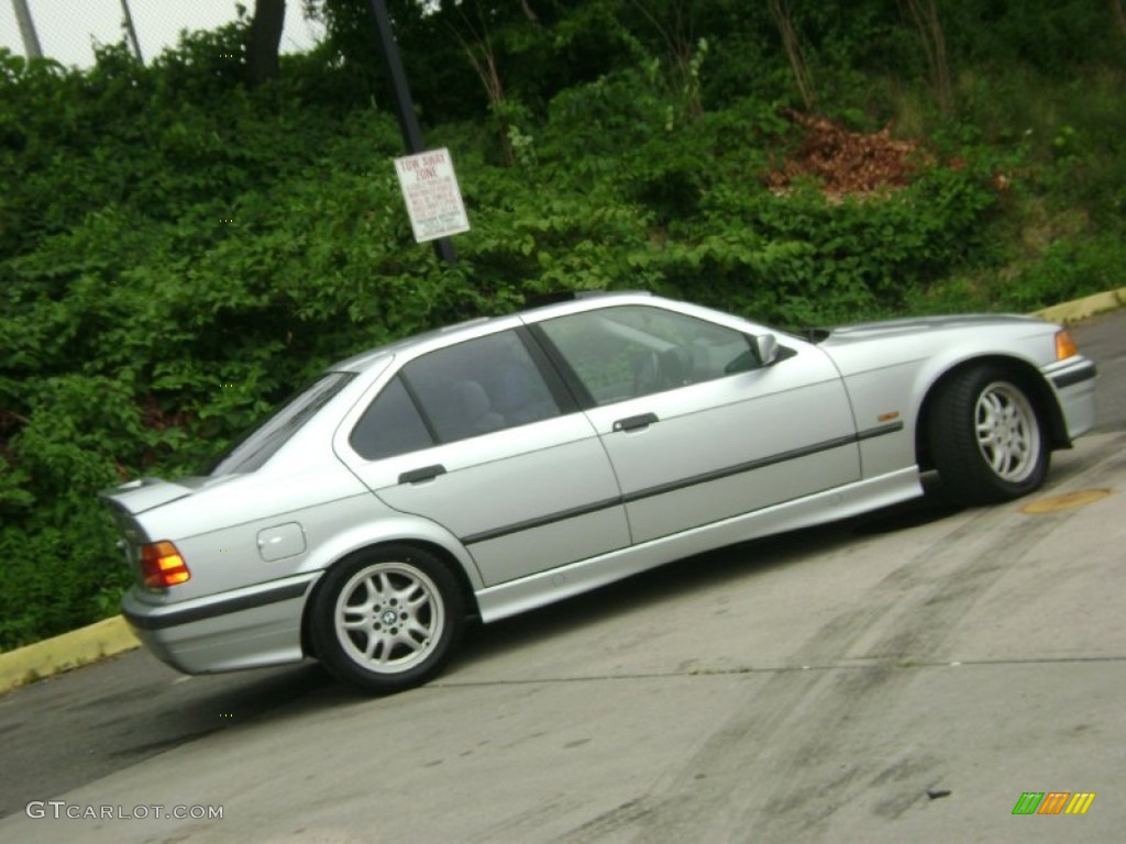 1997 3 Series 328i Sedan - Arctic Silver Metallic / Grey photo #25