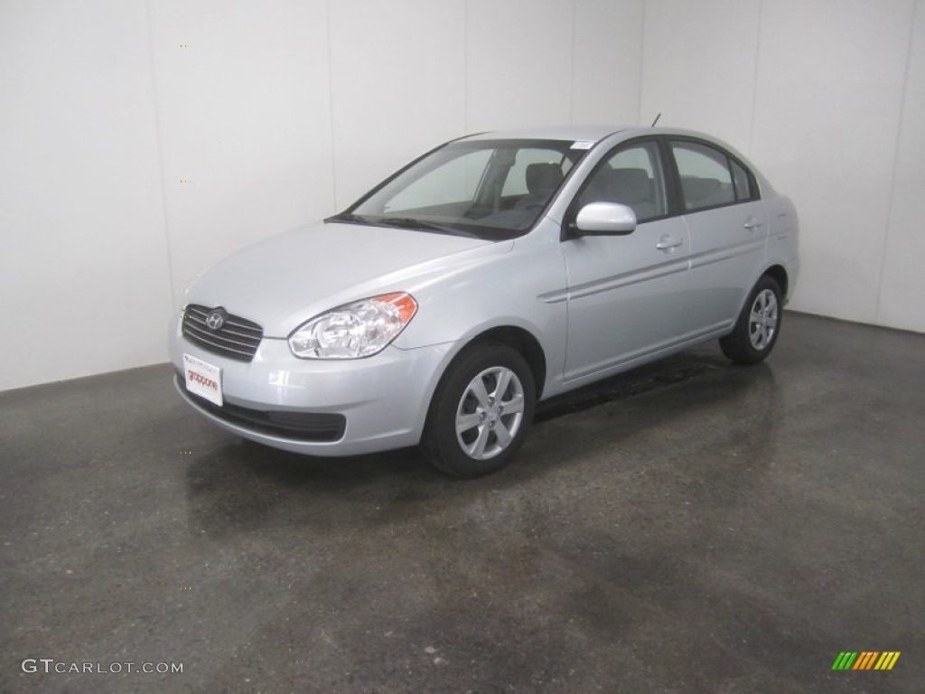 2010 Accent GLS 4 Door - Platinum Silver / Gray photo #1