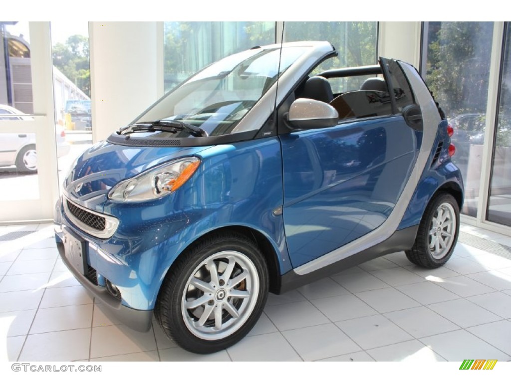 Blue Metallic 2009 Smart fortwo passion cabriolet Exterior Photo #51543492