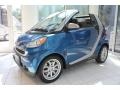 Blue Metallic 2009 Smart fortwo passion cabriolet Exterior