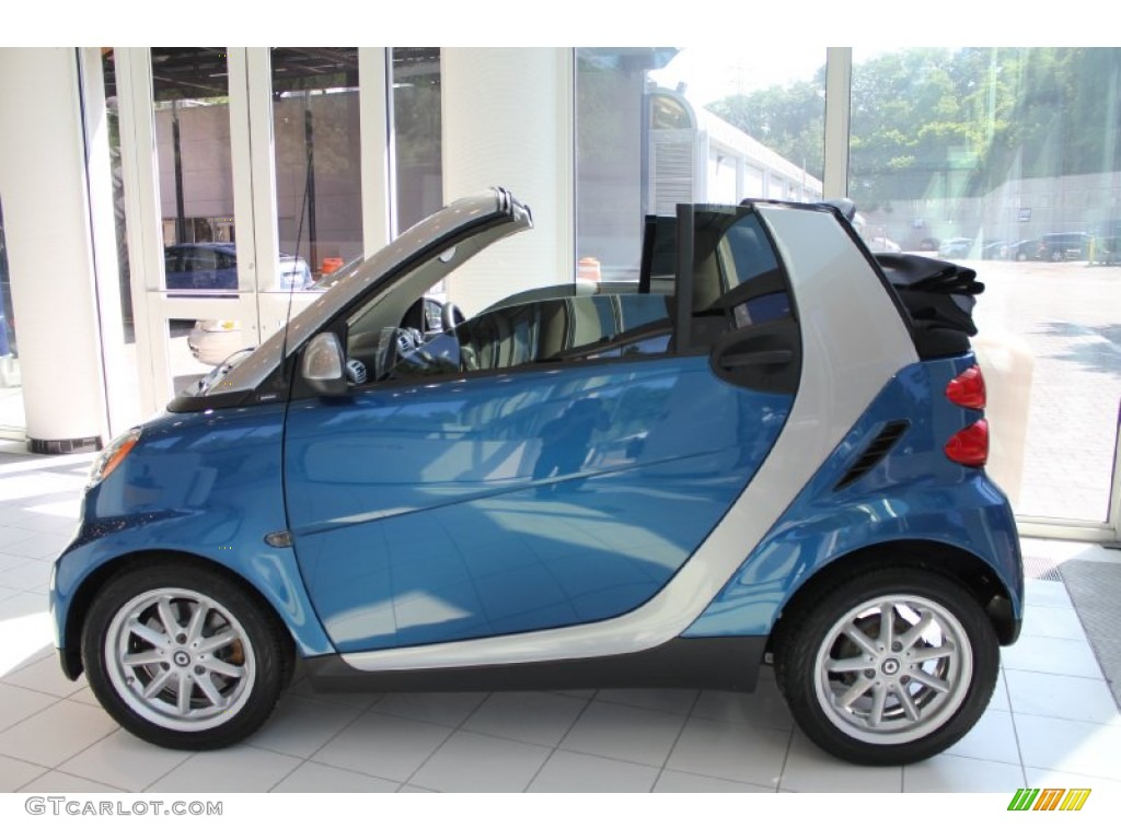 Blue Metallic 2009 Smart fortwo passion cabriolet Exterior Photo #51543522