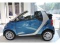 Blue Metallic 2009 Smart fortwo passion cabriolet Exterior