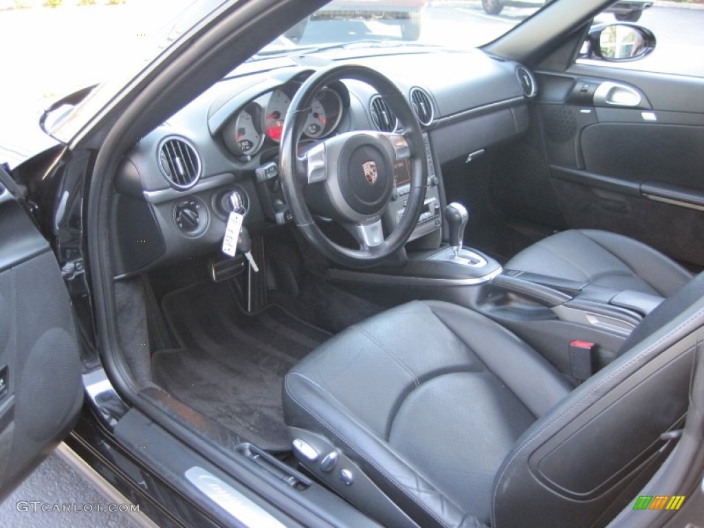 Black Interior 2008 Porsche Cayman S Photo #51547098