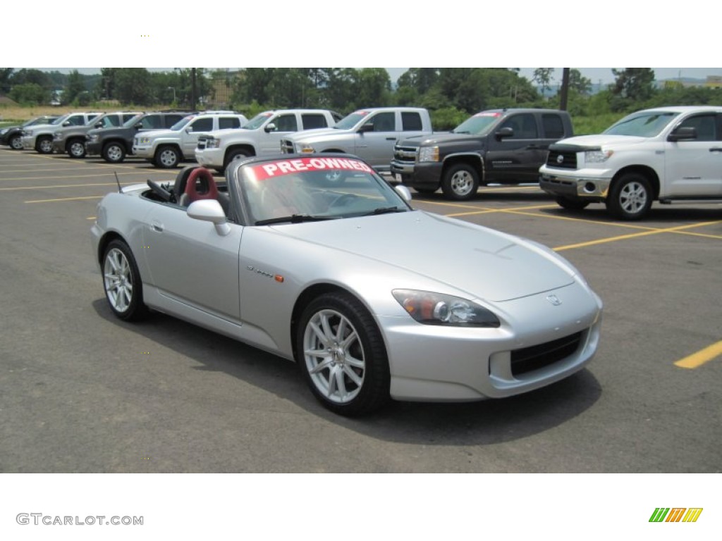 2004 S2000 Roadster - Silverstone Metallic / Red photo #7