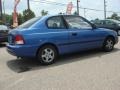 2000 Coastal Blue Metallic Hyundai Accent L Coupe  photo #5