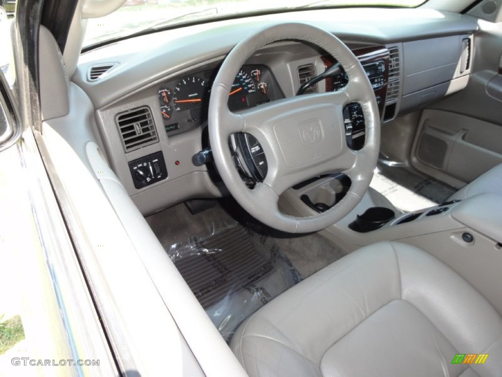 2002 Durango SLT Plus 4x4 - Patriot Blue Pearl / Sandstone photo #12