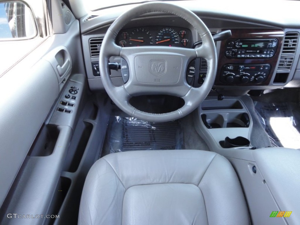 2002 Durango SLT Plus 4x4 - Patriot Blue Pearl / Sandstone photo #27