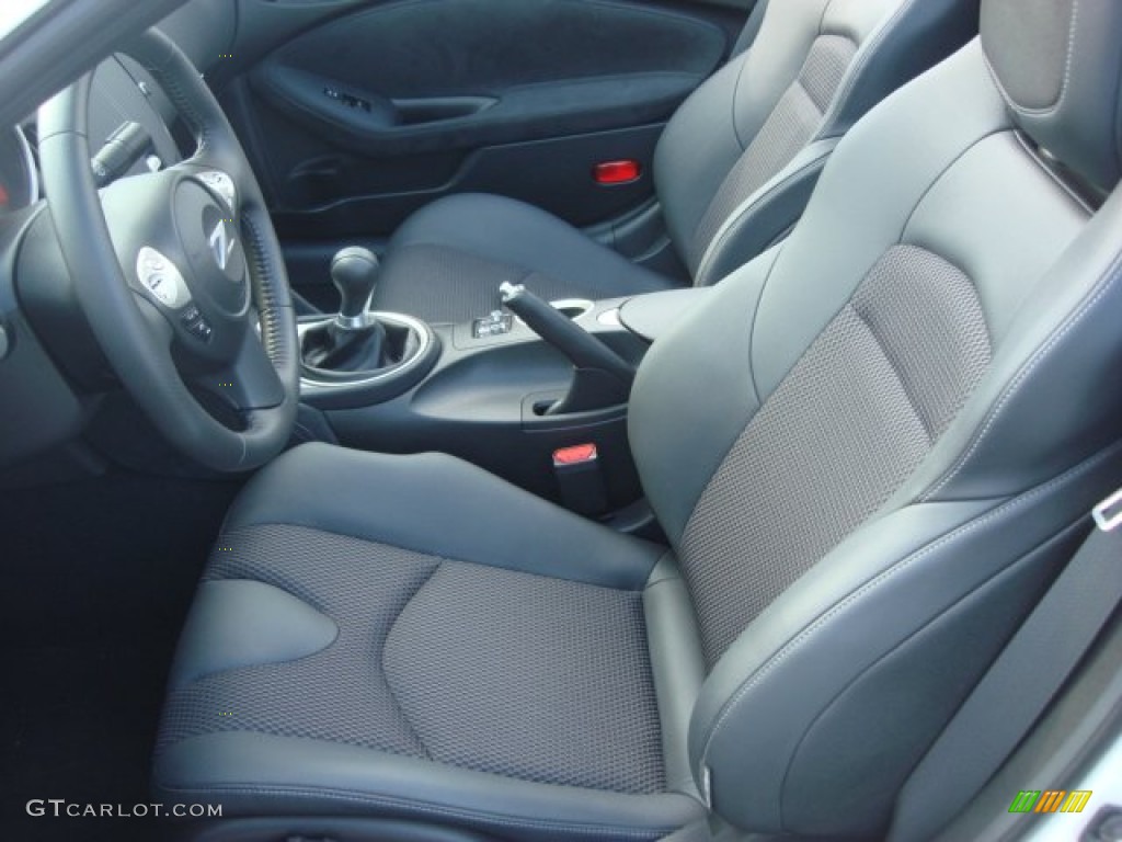Gray Leather Interior 2010 Nissan 370Z Touring Roadster Photo #51548889