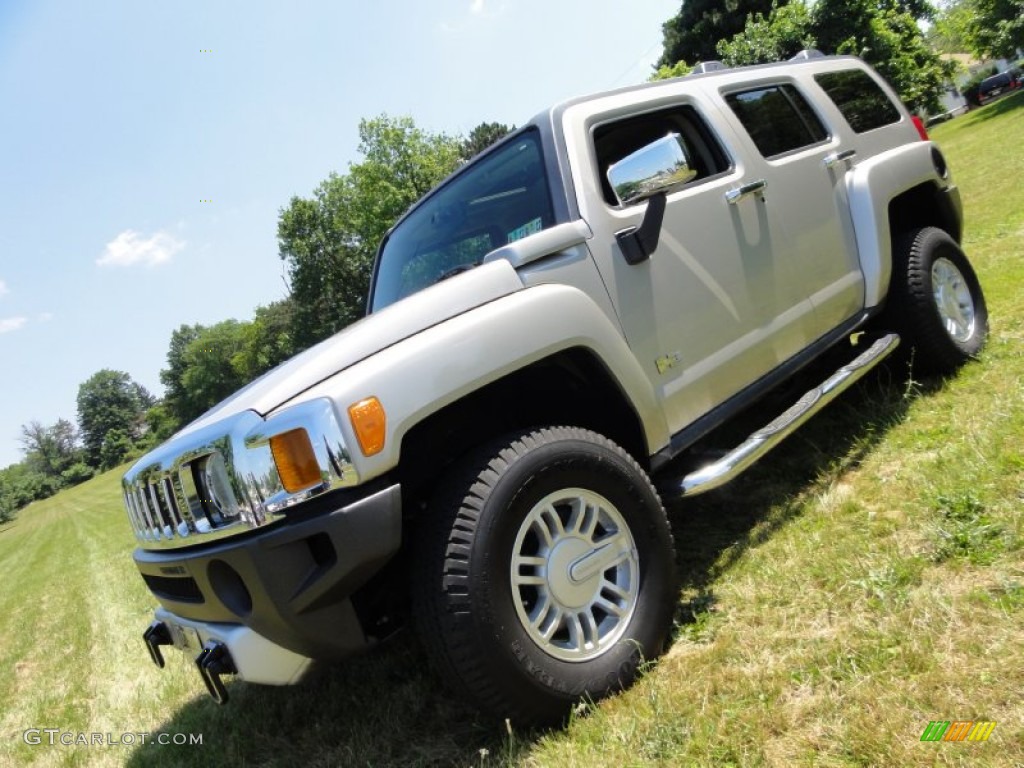 2008 H3  - Boulder Gray Metallic / Ebony Black/Pewter photo #1