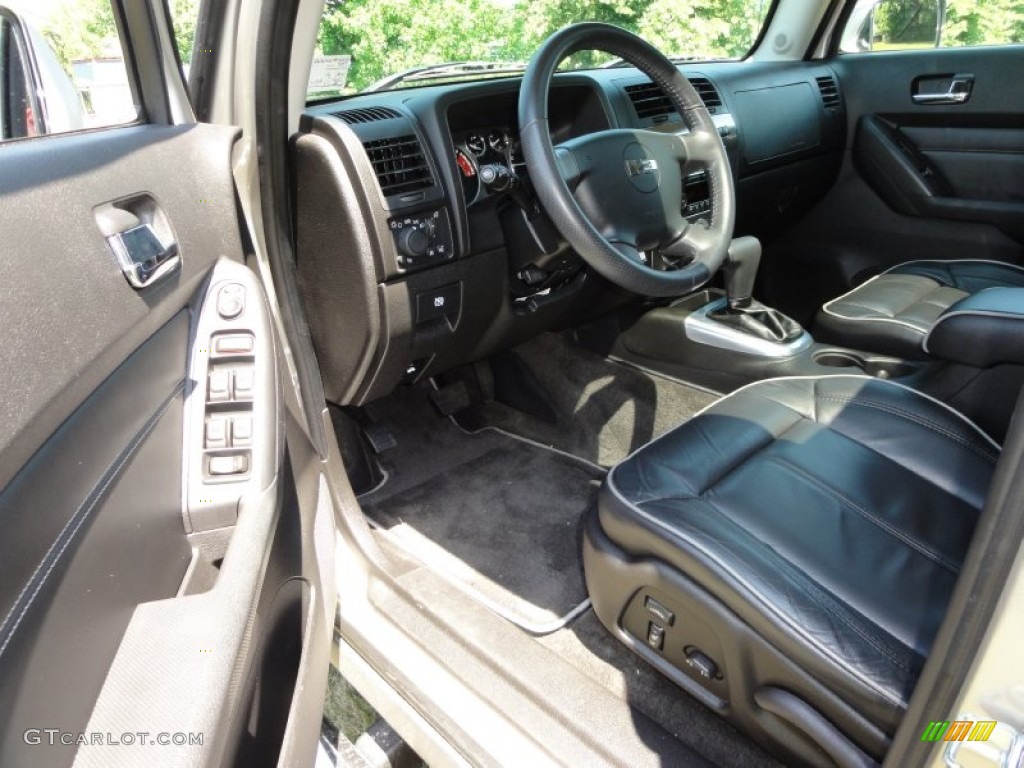Ebony Black/Pewter Interior 2008 Hummer H3 Standard H3 Model Photo #51549877