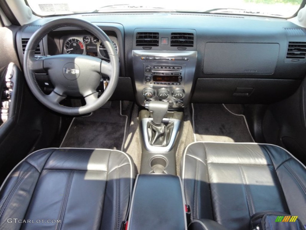 2008 Hummer H3 Standard H3 Model Ebony Black/Pewter Dashboard Photo #51550095