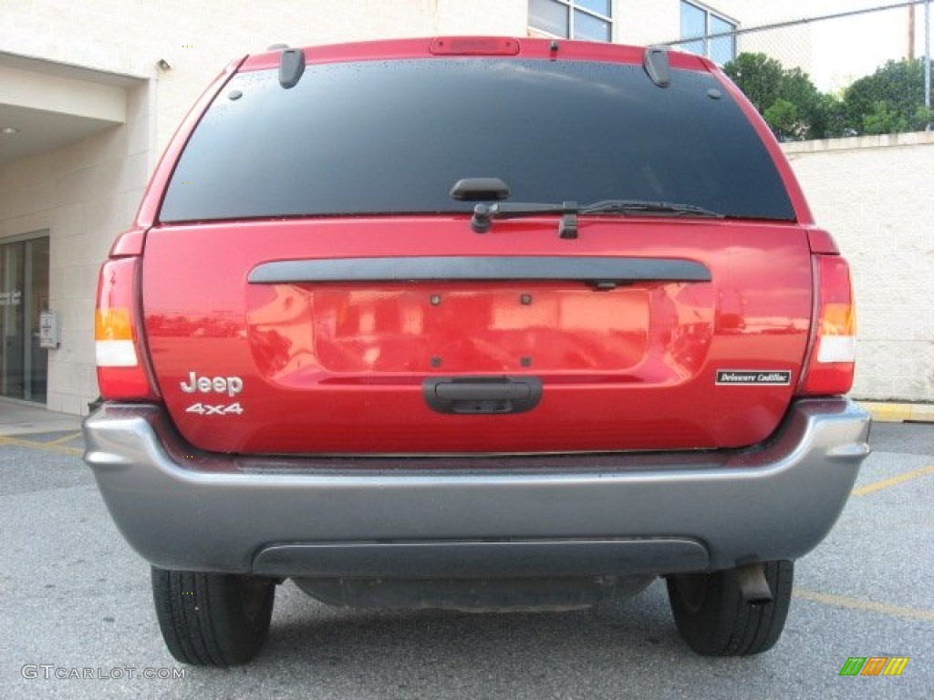 2004 Grand Cherokee Laredo 4x4 - Inferno Red Pearl / Dark Slate Gray photo #7