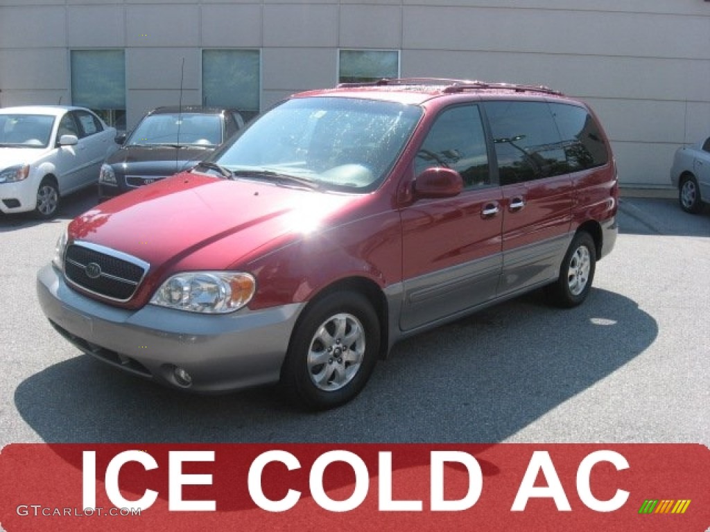 2005 Sedona EX - Ruby Red Metallic / Gray photo #1