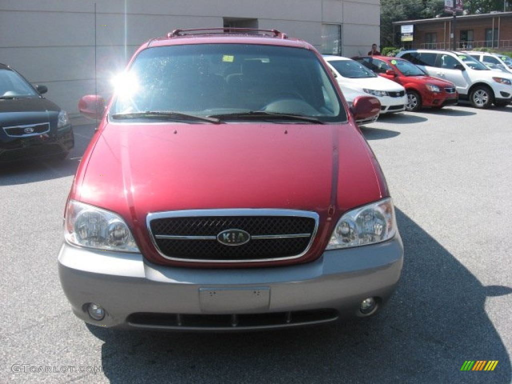 2005 Sedona EX - Ruby Red Metallic / Gray photo #3