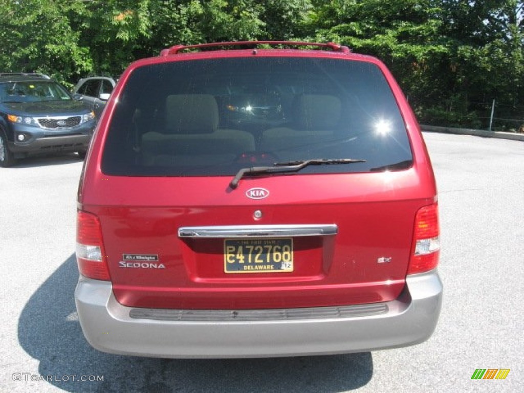 2005 Sedona EX - Ruby Red Metallic / Gray photo #7