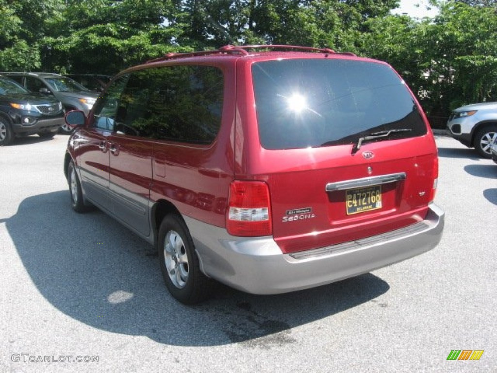 2005 Sedona EX - Ruby Red Metallic / Gray photo #8