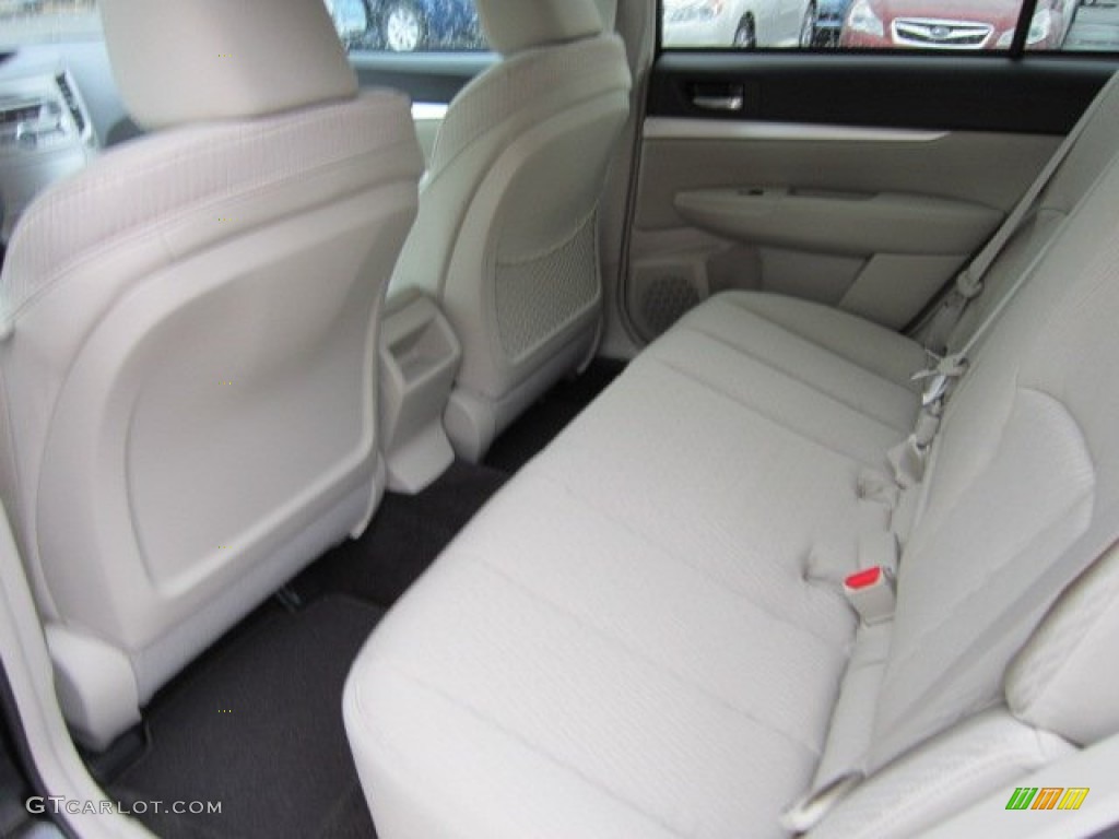2011 Outback 2.5i Premium Wagon - Crystal Black Silica / Warm Ivory photo #4